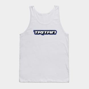 Tritan Text Blue Tank Top